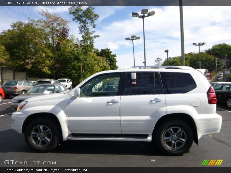 Blizzard White Pearl / Ivory 2008 Lexus GX 470