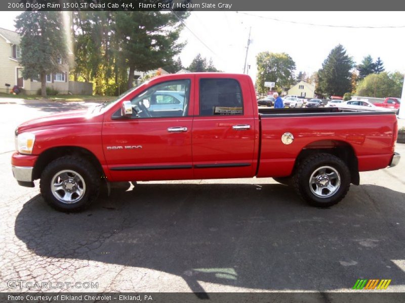 Flame Red / Medium Slate Gray 2006 Dodge Ram 1500 ST Quad Cab 4x4