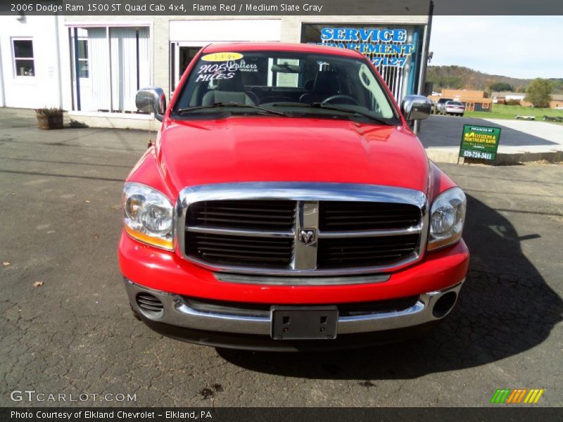 Flame Red / Medium Slate Gray 2006 Dodge Ram 1500 ST Quad Cab 4x4