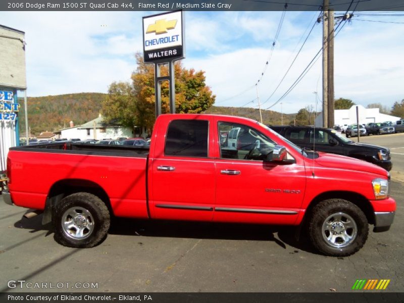 Flame Red / Medium Slate Gray 2006 Dodge Ram 1500 ST Quad Cab 4x4