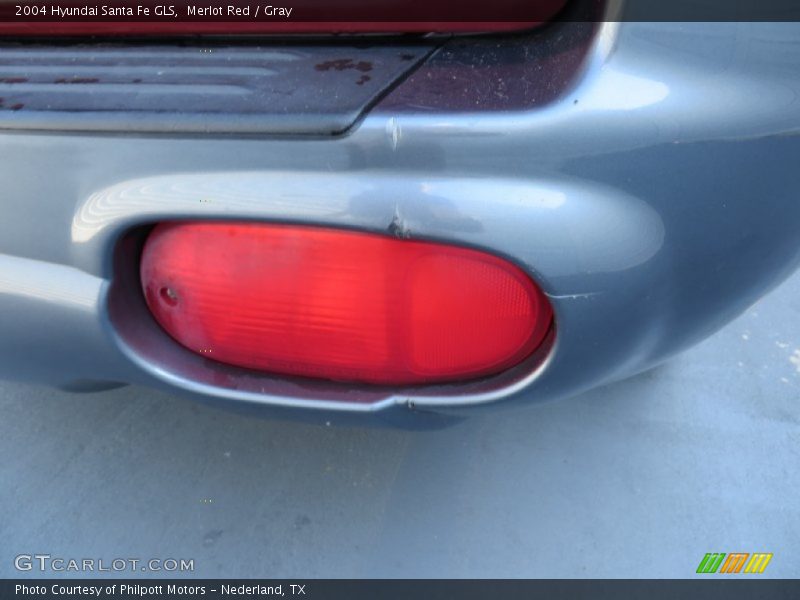 Merlot Red / Gray 2004 Hyundai Santa Fe GLS