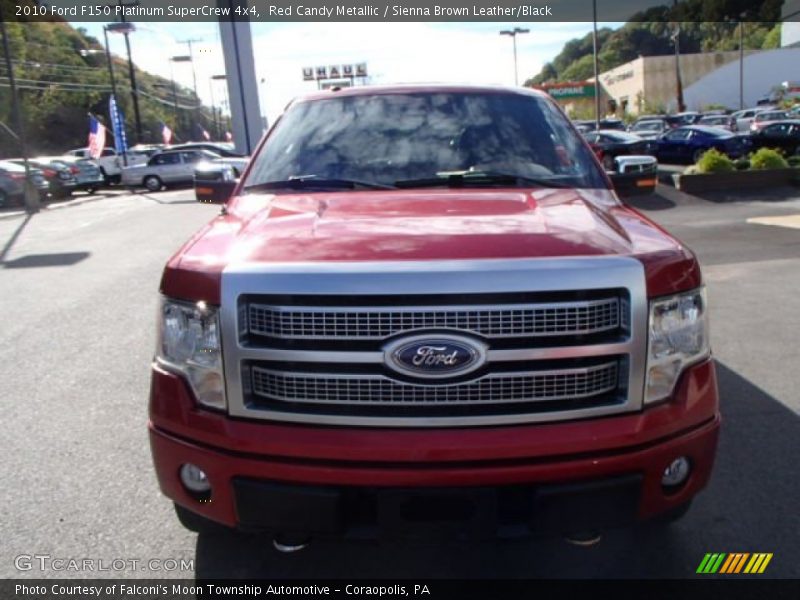 Red Candy Metallic / Sienna Brown Leather/Black 2010 Ford F150 Platinum SuperCrew 4x4