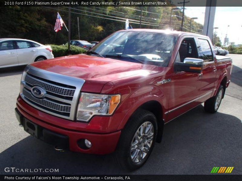 Red Candy Metallic / Sienna Brown Leather/Black 2010 Ford F150 Platinum SuperCrew 4x4