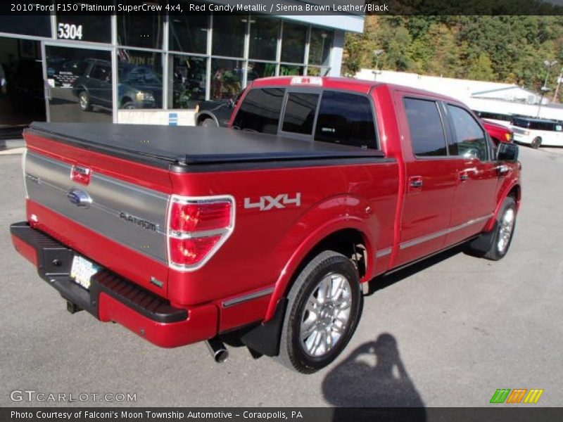 Red Candy Metallic / Sienna Brown Leather/Black 2010 Ford F150 Platinum SuperCrew 4x4