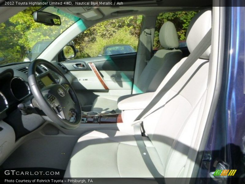 Nautical Blue Metallic / Ash 2012 Toyota Highlander Limited 4WD