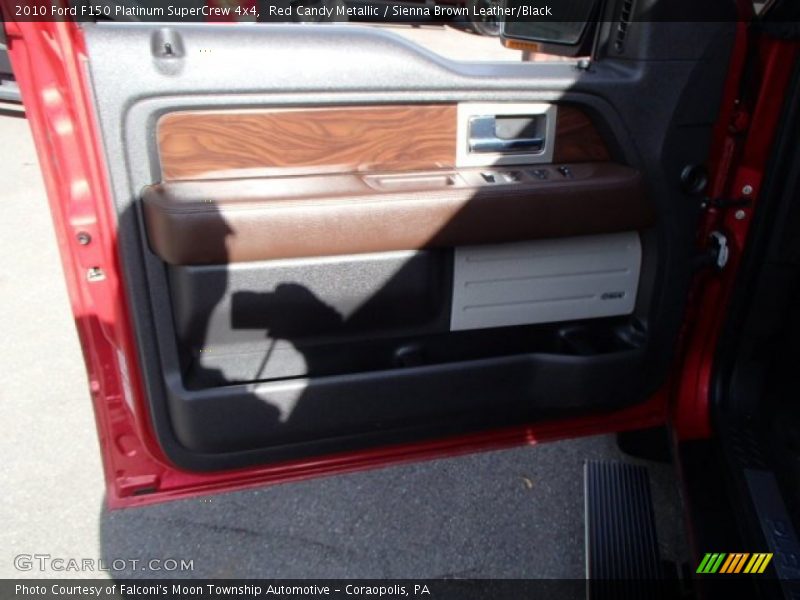 Red Candy Metallic / Sienna Brown Leather/Black 2010 Ford F150 Platinum SuperCrew 4x4