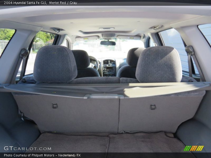 Merlot Red / Gray 2004 Hyundai Santa Fe GLS