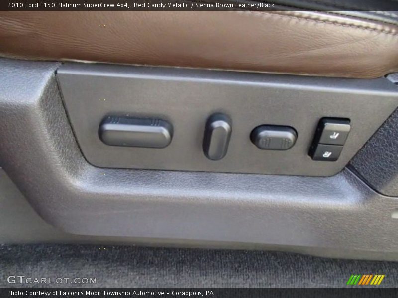 Red Candy Metallic / Sienna Brown Leather/Black 2010 Ford F150 Platinum SuperCrew 4x4