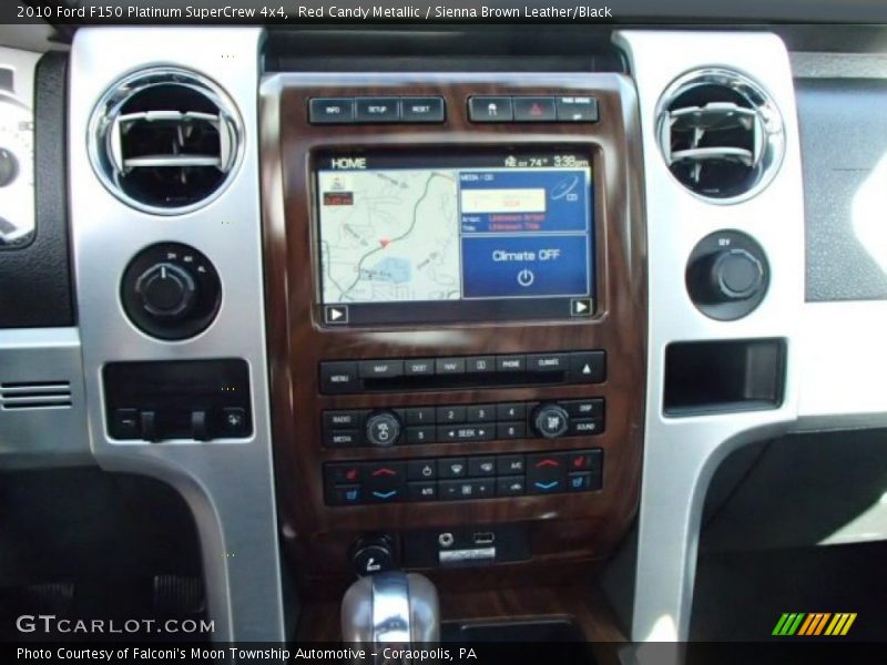 Red Candy Metallic / Sienna Brown Leather/Black 2010 Ford F150 Platinum SuperCrew 4x4