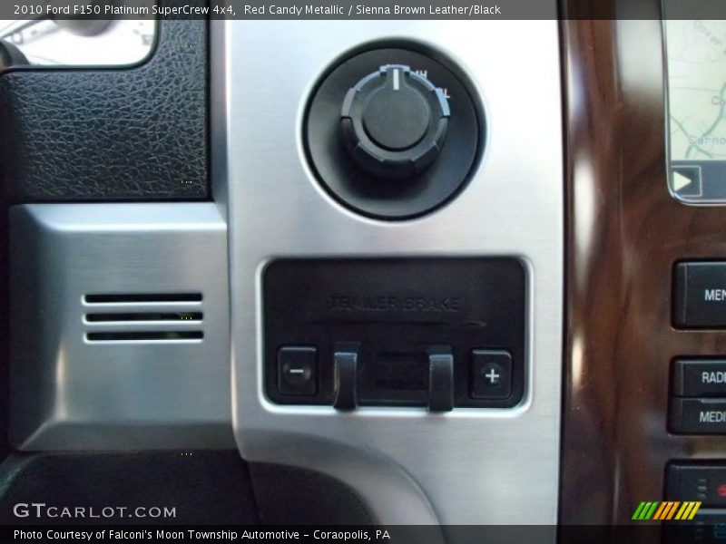 Red Candy Metallic / Sienna Brown Leather/Black 2010 Ford F150 Platinum SuperCrew 4x4