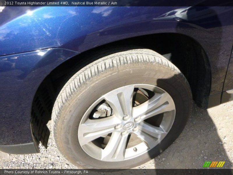 Nautical Blue Metallic / Ash 2012 Toyota Highlander Limited 4WD
