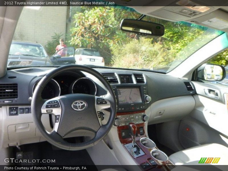Nautical Blue Metallic / Ash 2012 Toyota Highlander Limited 4WD
