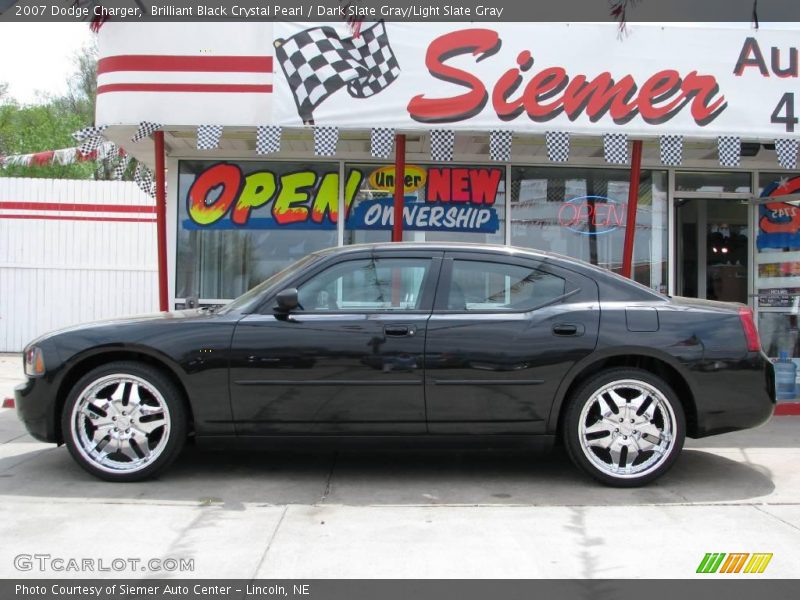 Brilliant Black Crystal Pearl / Dark Slate Gray/Light Slate Gray 2007 Dodge Charger
