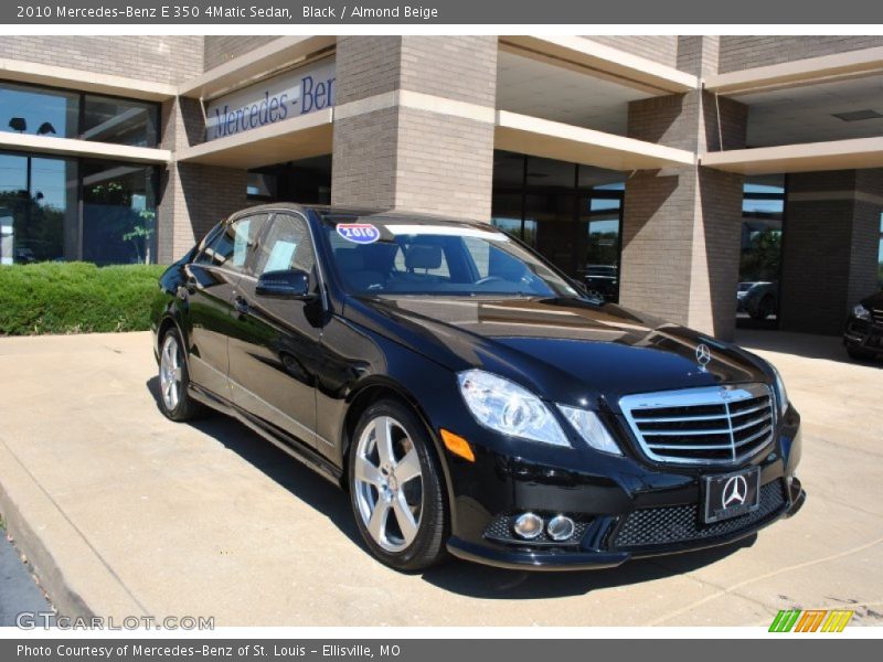 Black / Almond Beige 2010 Mercedes-Benz E 350 4Matic Sedan