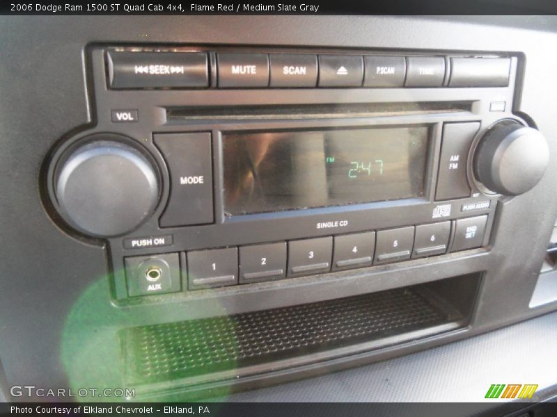 Flame Red / Medium Slate Gray 2006 Dodge Ram 1500 ST Quad Cab 4x4