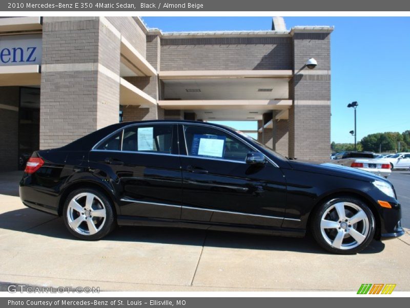 Black / Almond Beige 2010 Mercedes-Benz E 350 4Matic Sedan
