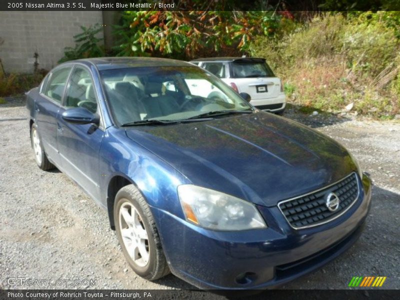 Majestic Blue Metallic / Blond 2005 Nissan Altima 3.5 SL