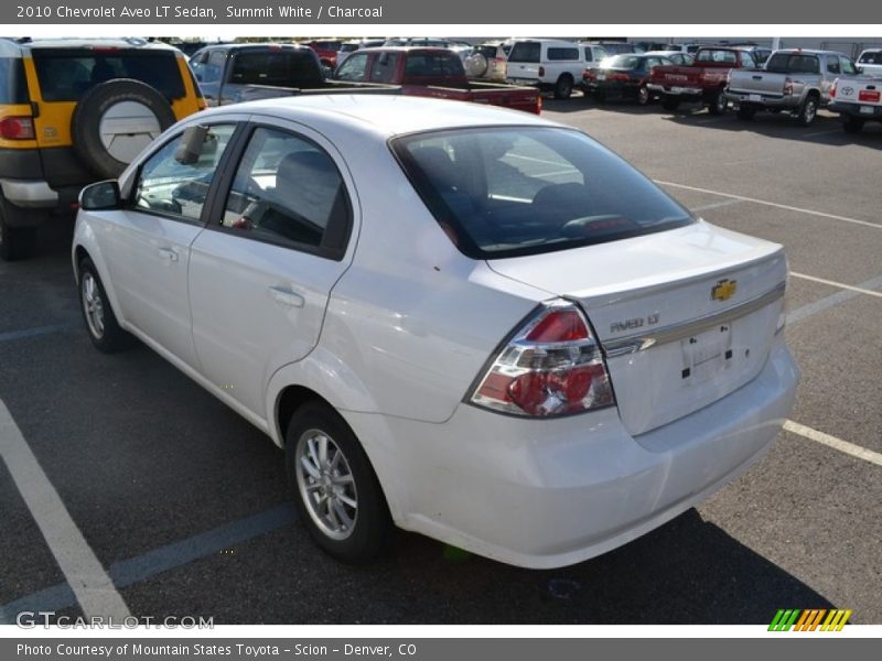 Summit White / Charcoal 2010 Chevrolet Aveo LT Sedan