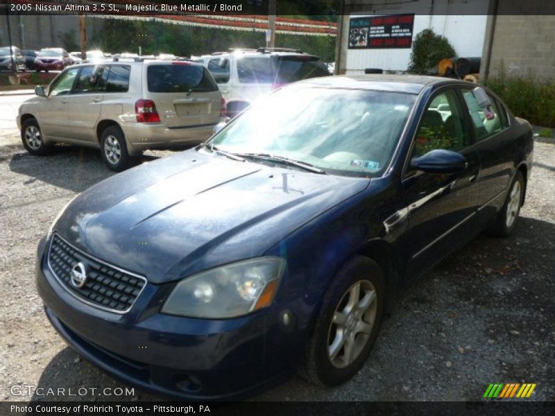 Majestic Blue Metallic / Blond 2005 Nissan Altima 3.5 SL