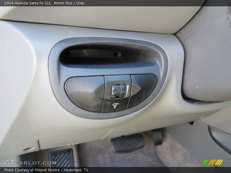 Merlot Red / Gray 2004 Hyundai Santa Fe GLS