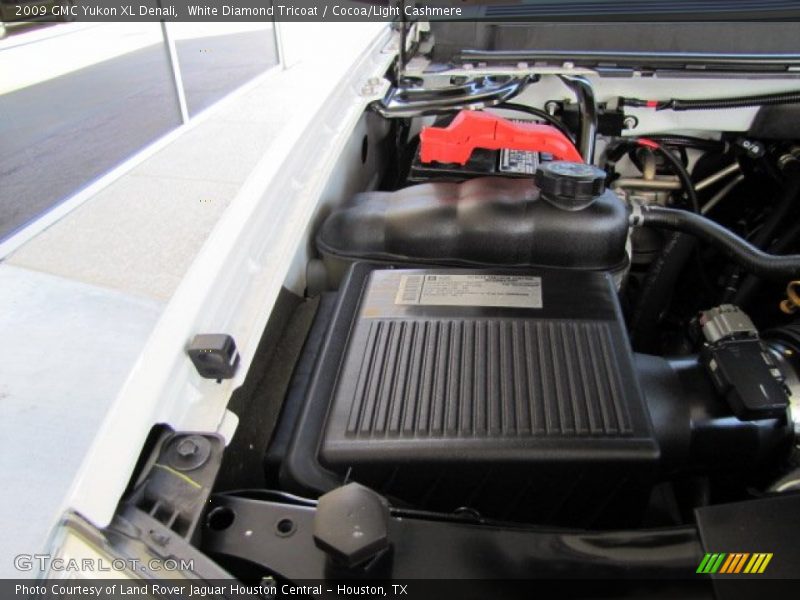 White Diamond Tricoat / Cocoa/Light Cashmere 2009 GMC Yukon XL Denali