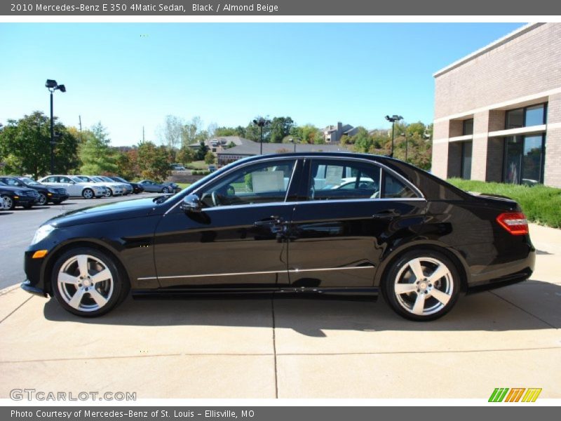 Black / Almond Beige 2010 Mercedes-Benz E 350 4Matic Sedan