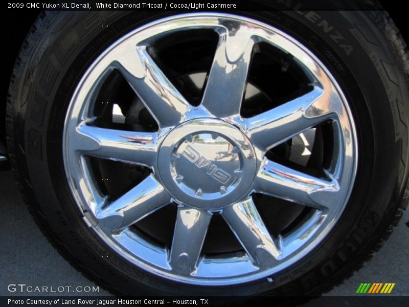 White Diamond Tricoat / Cocoa/Light Cashmere 2009 GMC Yukon XL Denali