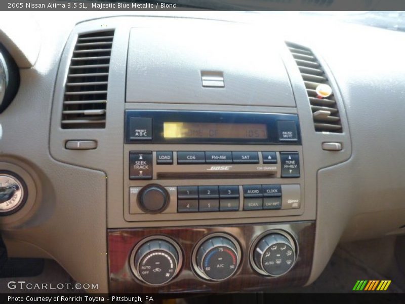Majestic Blue Metallic / Blond 2005 Nissan Altima 3.5 SL