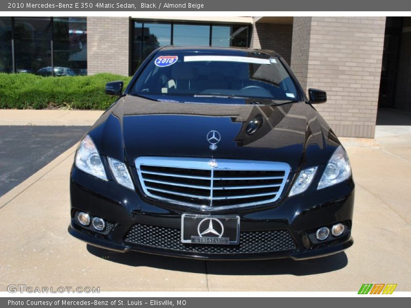 Black / Almond Beige 2010 Mercedes-Benz E 350 4Matic Sedan