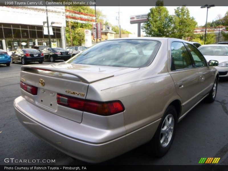 Cashmere Beige Metallic / Oak 1998 Toyota Camry LE