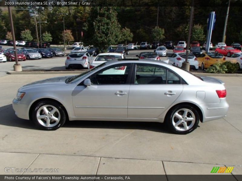 Bright Silver / Gray 2009 Hyundai Sonata SE V6