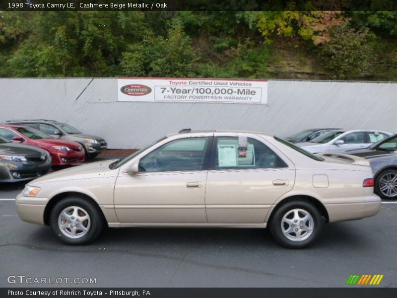 Cashmere Beige Metallic / Oak 1998 Toyota Camry LE