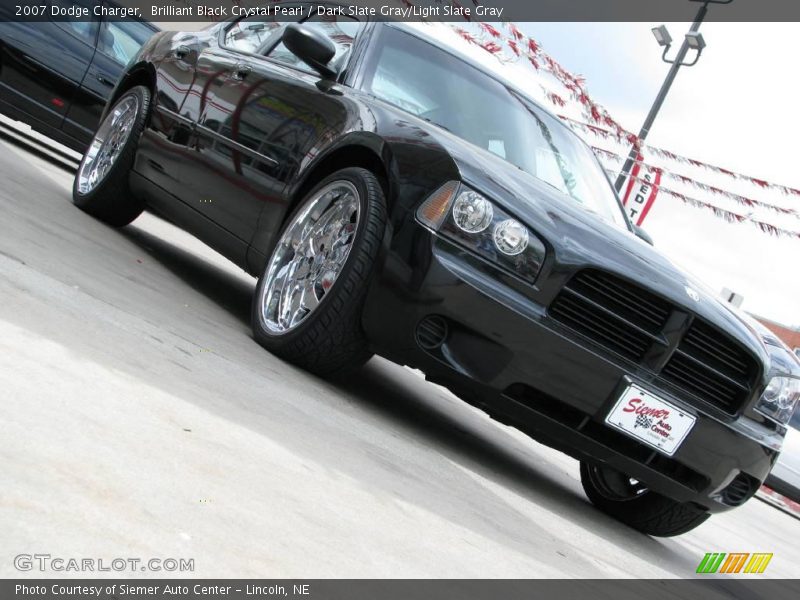 Brilliant Black Crystal Pearl / Dark Slate Gray/Light Slate Gray 2007 Dodge Charger