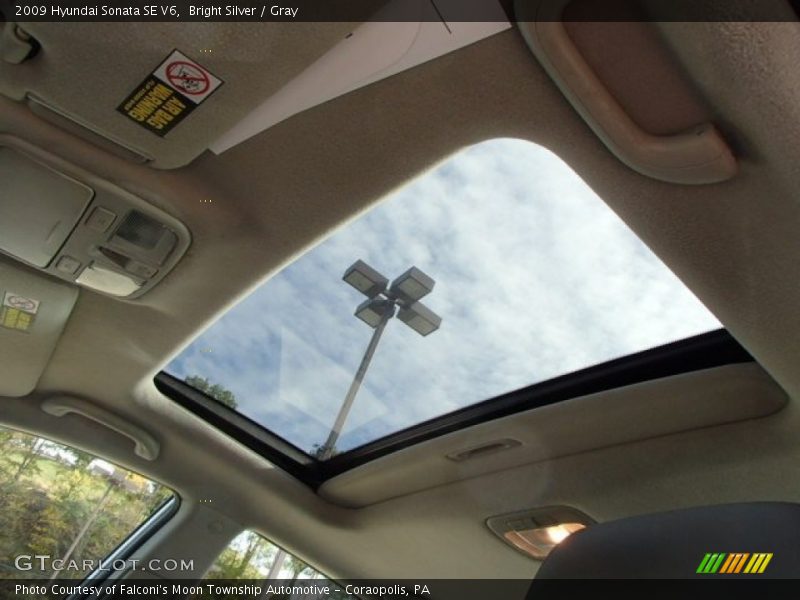 Bright Silver / Gray 2009 Hyundai Sonata SE V6