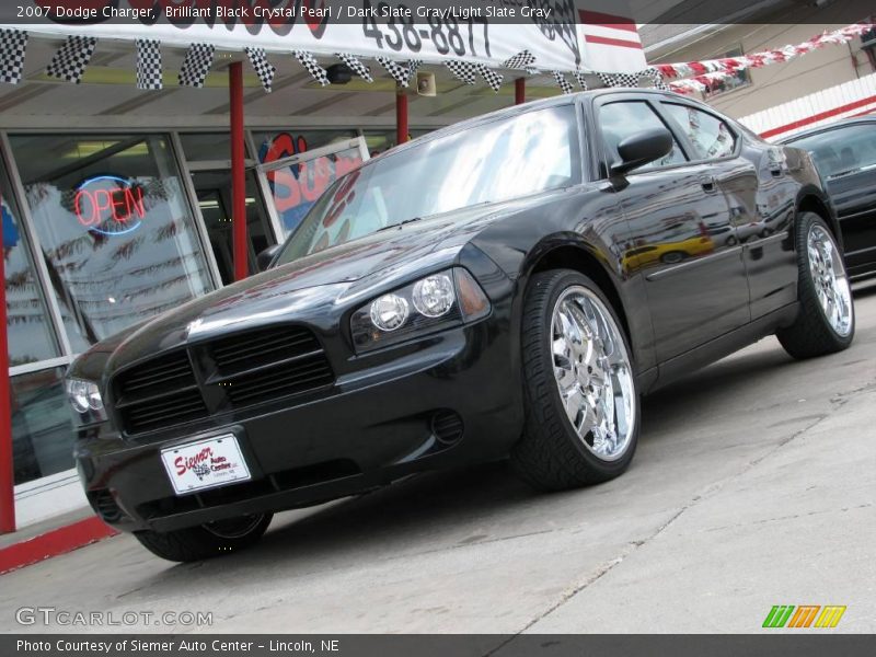 Brilliant Black Crystal Pearl / Dark Slate Gray/Light Slate Gray 2007 Dodge Charger