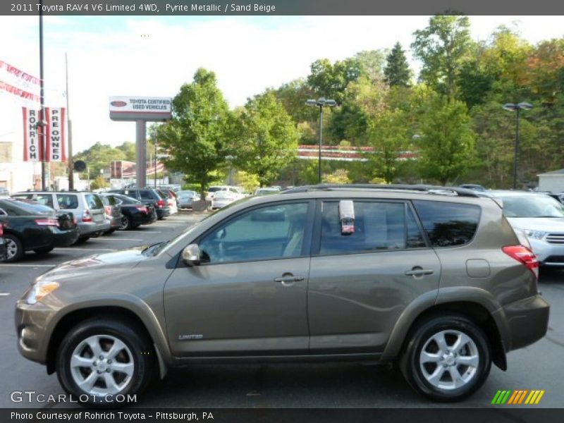 Pyrite Metallic / Sand Beige 2011 Toyota RAV4 V6 Limited 4WD