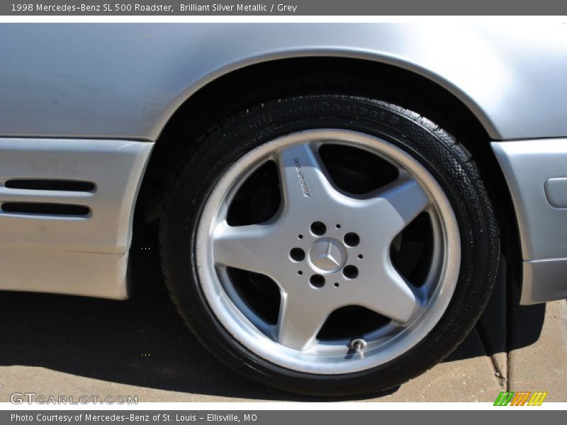 Brilliant Silver Metallic / Grey 1998 Mercedes-Benz SL 500 Roadster