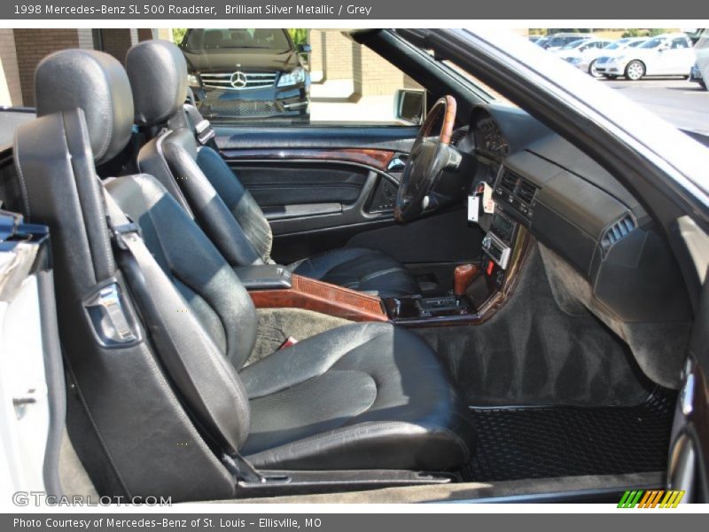 Brilliant Silver Metallic / Grey 1998 Mercedes-Benz SL 500 Roadster