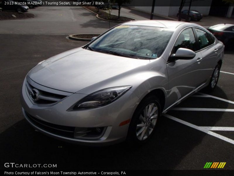 Ingot Silver / Black 2012 Mazda MAZDA6 i Touring Sedan
