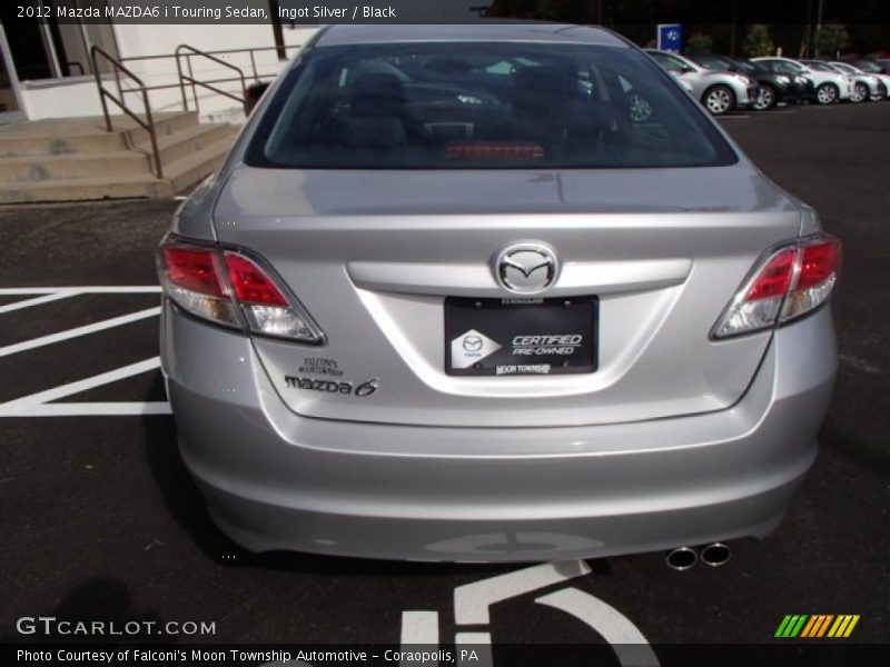 Ingot Silver / Black 2012 Mazda MAZDA6 i Touring Sedan