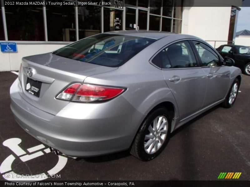 Ingot Silver / Black 2012 Mazda MAZDA6 i Touring Sedan