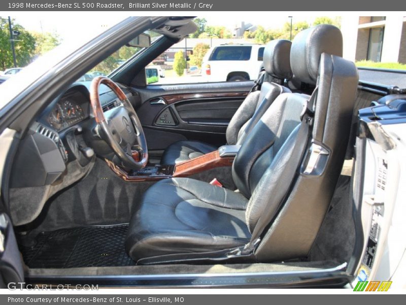 Brilliant Silver Metallic / Grey 1998 Mercedes-Benz SL 500 Roadster