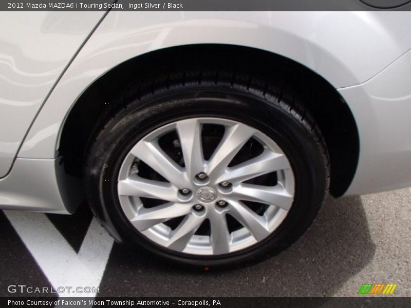 Ingot Silver / Black 2012 Mazda MAZDA6 i Touring Sedan
