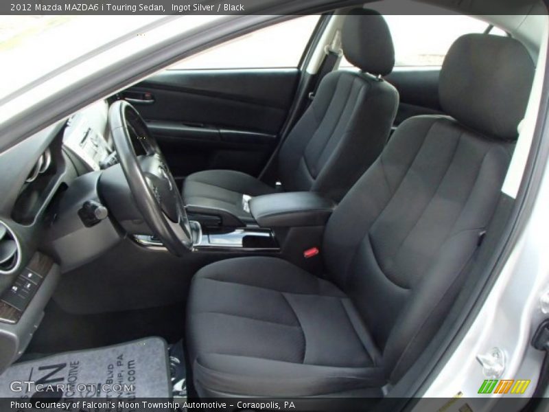 Ingot Silver / Black 2012 Mazda MAZDA6 i Touring Sedan