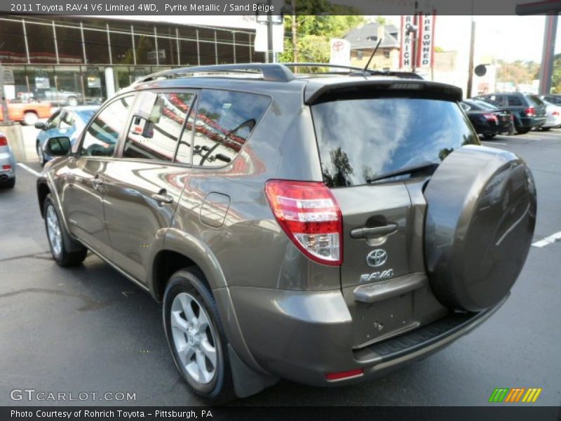 Pyrite Metallic / Sand Beige 2011 Toyota RAV4 V6 Limited 4WD