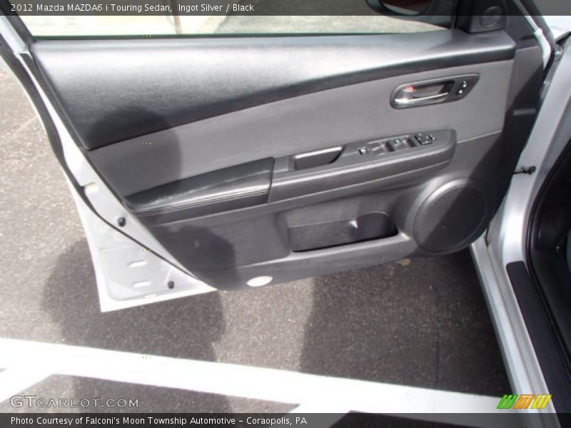 Ingot Silver / Black 2012 Mazda MAZDA6 i Touring Sedan