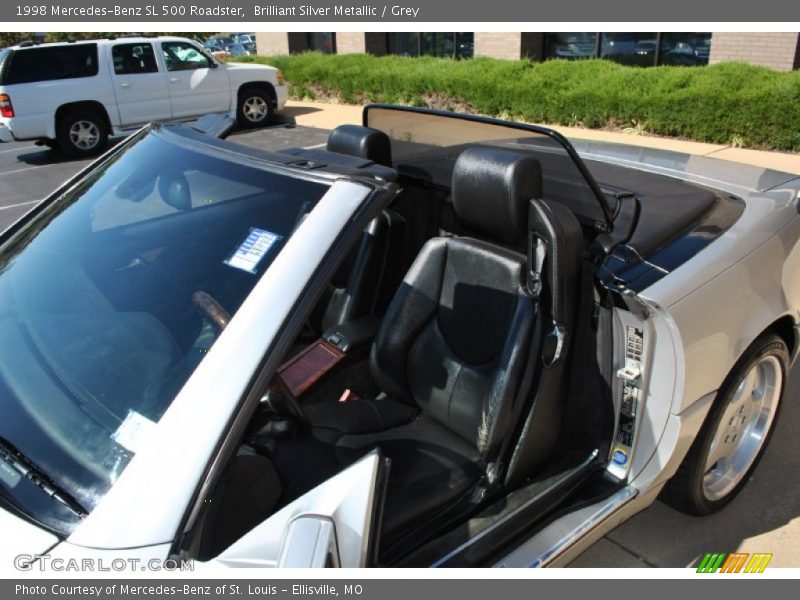 Brilliant Silver Metallic / Grey 1998 Mercedes-Benz SL 500 Roadster