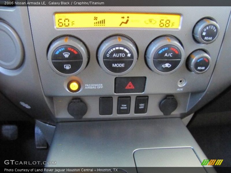 Galaxy Black / Graphite/Titanium 2006 Nissan Armada LE