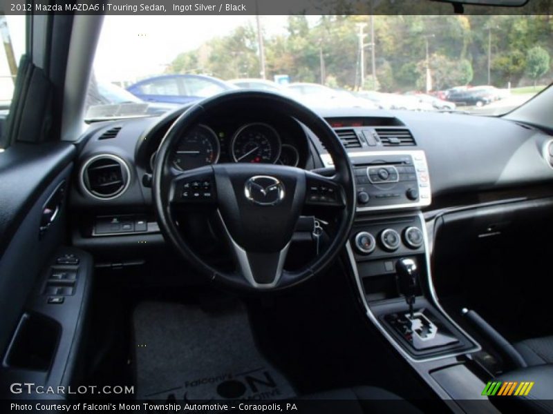 Ingot Silver / Black 2012 Mazda MAZDA6 i Touring Sedan