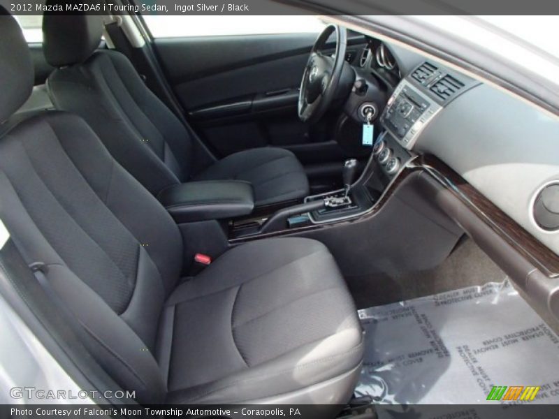 Ingot Silver / Black 2012 Mazda MAZDA6 i Touring Sedan